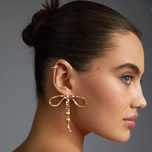 Crystal Bow Earrings